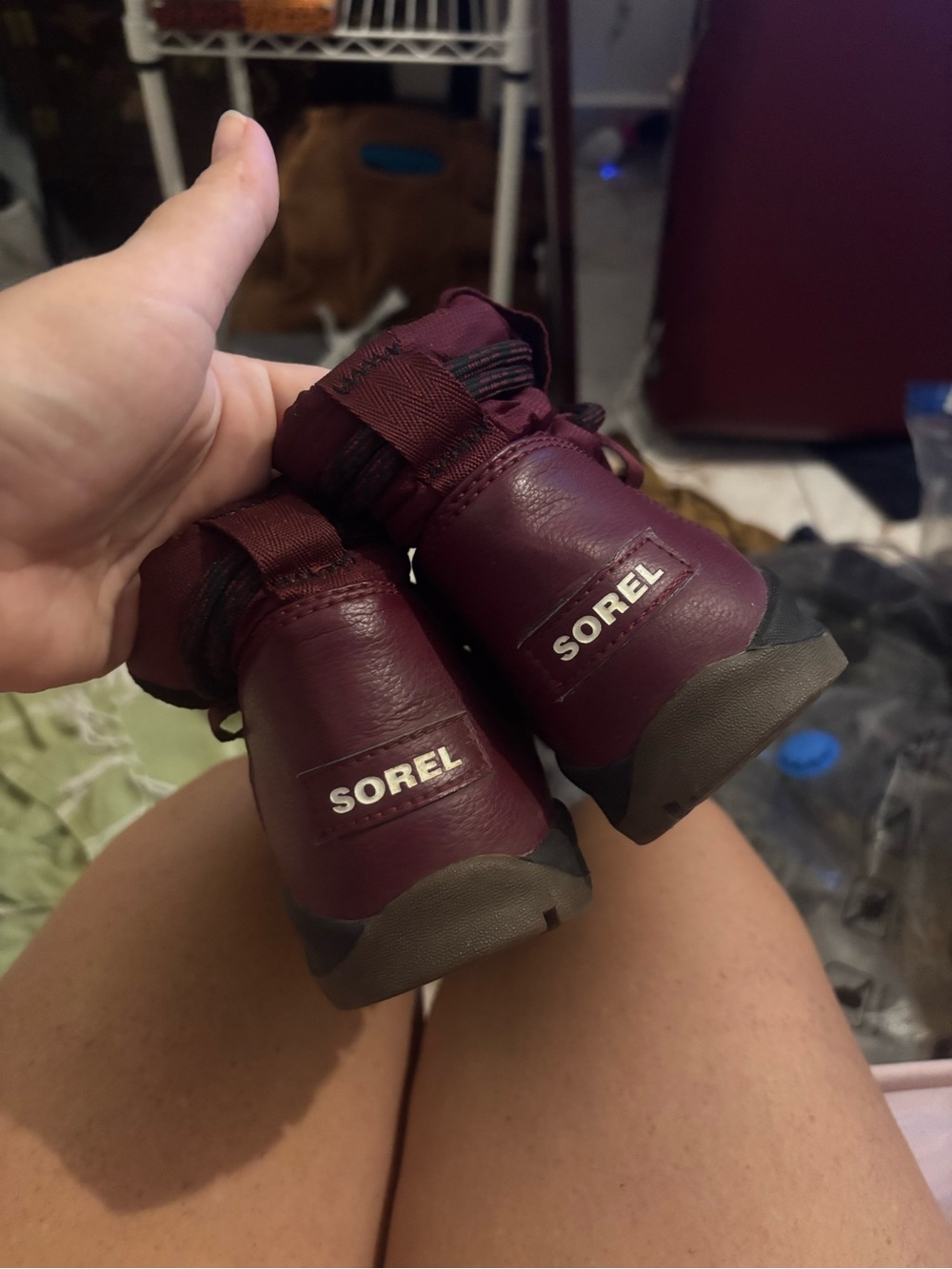 Sorel Women's Deep Burgundy Waterproof Ankle Boots